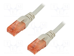 Patch cord; U/UTP; 6; stranded; Cu; LSZH; grey; 7m; 26AWG