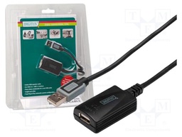 Repeater USB; USB 2.0; USB A socket,USB A plug; 5m; blister