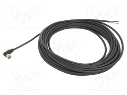 Cable: for sensors/automation; M8; PIN: 3; angled; 10m; plug; 60VDC
