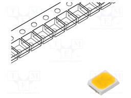 LED; white warm; SMD; 2835; 22÷28lm; 120°; 60mA; 2.8÷3.3VDC