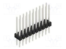Connector: pin strips; pin header; male; PIN: 20; 2.54mm; THT; 2x10