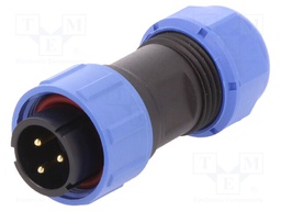 Plug; male; SP17; PIN: 3; IP68; 6÷10mm; soldering; for cable; 500V