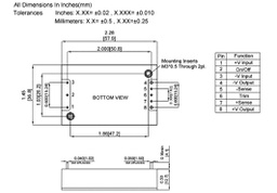 Converter: DC/DC; 60W; Uin: 43÷160V; 48VDC; Iout: 1.25A; 61.5g