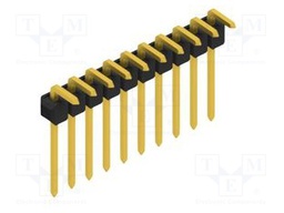 Connector: pin strips; pin header; male; PIN: 10; 2.54mm; THT; 1x10