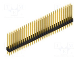Connector: pin strips; pin header; male; PIN: 62; 1.27mm; THT; 2x31