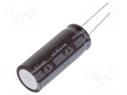 Capacitor: electrolytic; low impedance; THT; 10000uF; 6.3VDC; ±20%