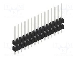 Connector: pin strips; pin header; male; PIN: 15; 2.54mm; THT; 1x15