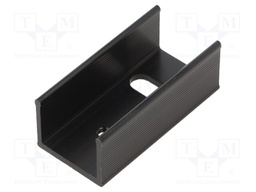 Heatsink: extruded; U; TO220; black; L: 35mm; W: 17mm; H: 13mm; 21K/W