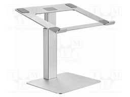 Stand; 5kg; 15.6"; silver; aluminium; 296x246x225mm; laptop