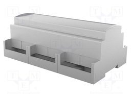 Enclosure: for DIN rail mounting; Y: 91mm; X: 160.2mm; Z: 62mm; grey