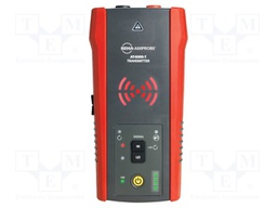 Non-contact metal and voltage detector- transmitter; LED