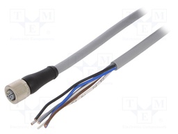 M12; PIN: 5; female; L code-Power; Len: 1.5m; Insulation: PUR; IP67