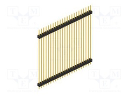Connector: pin strips; pin header; male; PIN: 23; 2.54mm; THT; 1x23