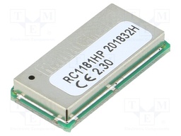 Module: RF; UART; -109dBm; 3÷3.3VDC; 27dBm; Mounting: SMD; 100kbps