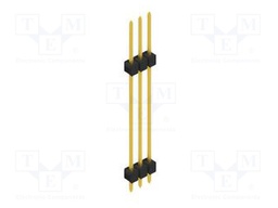 Connector: pin strips; pin header; male; PIN: 3; 2.54mm; THT; 1x3