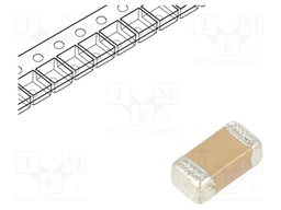 SMD Multilayer Ceramic Capacitor, 0.1 µF, 100 V, 1206 [3216 Metric], ± 10%, X7R