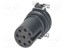Connector: M12; contact insert; PIN: 8; 30V; straight; SMT; A code