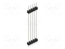 Connector: pin strips; pin header; male; PIN: 5; 2.54mm; THT; 1x5