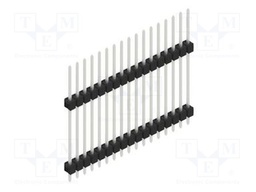 Connector: pin strips; pin header; male; PIN: 17; 2.54mm; THT; 1x17