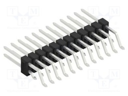 Connector: pin strips; pin header; male; PIN: 24; 2.54mm; SMT; 2x12