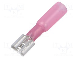 Terminal: flat; 6.3mm; 0.8mm; female; 0.5÷1.5mm2; crimped