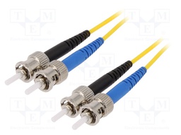 Fiber patch cord; OS2; ST,both sides; 2m; LSZH; yellow
