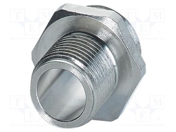 Enclosure for connectors: M12; nickel plated; Thread: M14x1