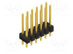 Connector: pin strips; pin header; male; PIN: 12; 2.54mm; THT; 2x6