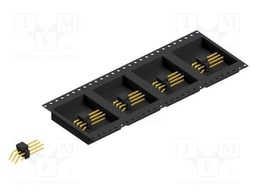 Connector: pin strips; pin header; male; PIN: 6; 2.54mm; SMT; 2x3