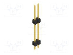 Connector: pin strips; pin header; male; PIN: 2; 2.54mm; THT; 1x2