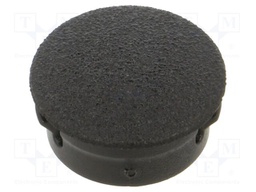 Accessories: stopper; H: 6.4mm; push-in,snap-fastener; black