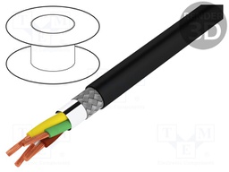 Wire: DMX; Core: stranded; 4x0,34mm2; Ø7mm; 110Ω; -30÷70°C; Core: Cu