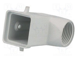Enclosure: for HDC connectors; C146; size A3; for cable; angled
