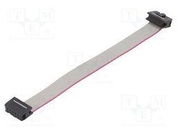 Ribbon cable with IDC connectors; 10x28AWG; Cable ph: 1.27mm