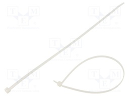 Cable tie; L: 300mm; W: 4.6mm; polyamide; 225N; natural; Ømax: 80mm