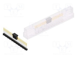 Connector: pin strips; pin header; male; PIN: 22; 2.54mm; SMT; 1x22