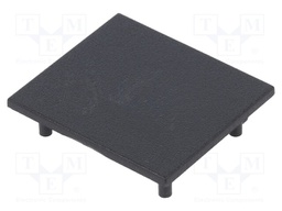 Cap for LED profiles; black; ABS; Application: VARIO30-03