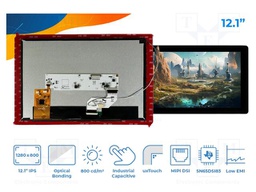 Display: TFT; 12.1"; 1280x800; Illumin: LED; RGB; 850cd/m2; 5VDC