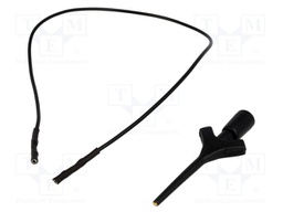 Clip-on probe; pincers type; 2A; 60VDC; black; Grip capac: max.2mm