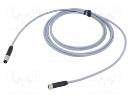 Cable: for sensors/automation; M8; PIN: 3; straight; 2.5m; plug