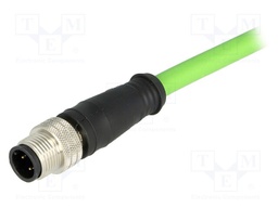 Cable: for sensors/automation; PIN: 4; M12-M12; D code-Ethernet
