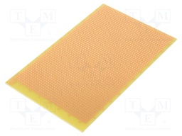 Board: universal; single sided,prototyping; W: 100mm; L: 160mm