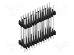 Connector: pin strips; pin header; male; PIN: 26; 1.27mm; THT; 2x13