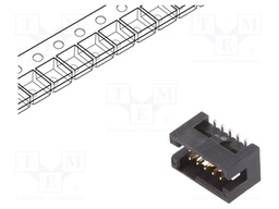 Socket; IDC; Minitek127; male; PIN: 10; vertical; 1.27mm; SMT; 2x5