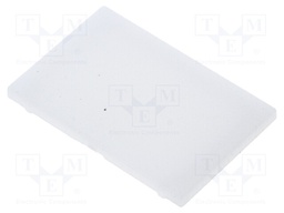 Cap for LED profiles; milky; PMMA; Application: TOP-V3530038