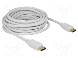 Cable; DisplayPort plug,both sides; DisplayPort 1.2; 7m; white
