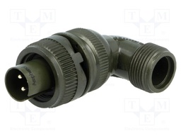 Connector: circular; Series: DS/MS; plug; male; PIN: 3; for cable