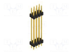 Connector: pin strips; pin header; male; PIN: 8; 2.54mm; THT; 2x4