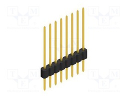 Connector: pin strips; pin header; male; PIN: 8; 1.27mm; THT; 1x8