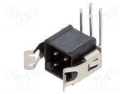 Pin Header, Latched, Board-to-Board, Wire-to-Board, 2 mm, 2 Rows, 4 Contacts, Through Hole